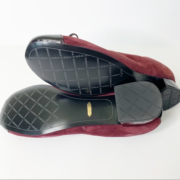 Vionic Daphne Suede Patent Block Heel Size 9.5 - Picture 10 of 11